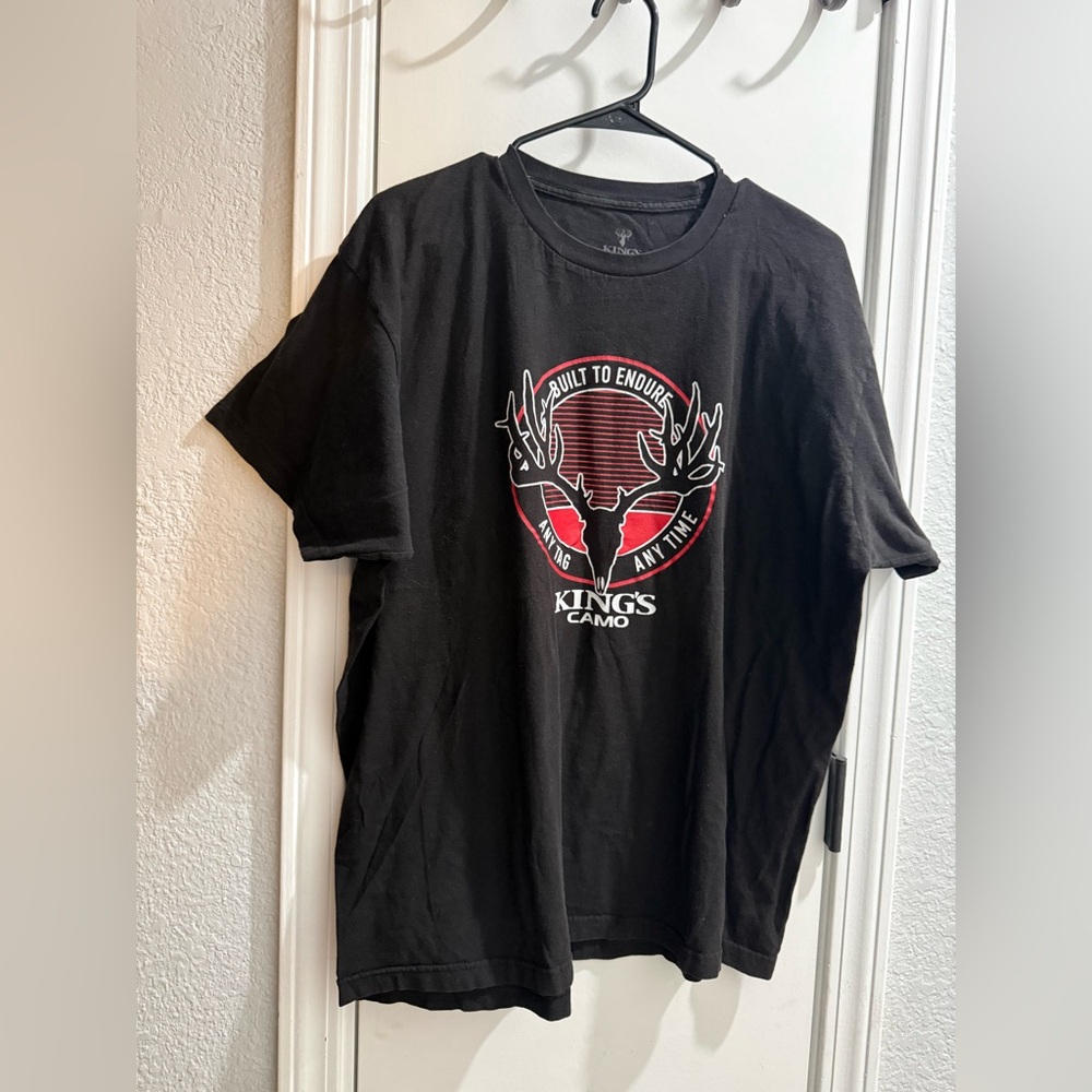 King's Camo Classic Logo Tee – Black